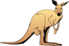 Brown Kangaroo Clip Art